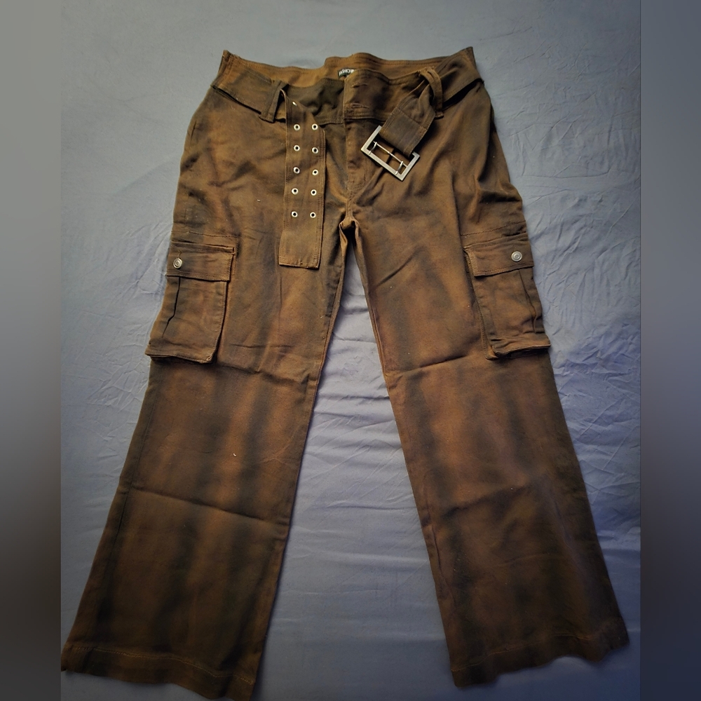 Fashion Nova Dark Brown Pants Set Size 2X